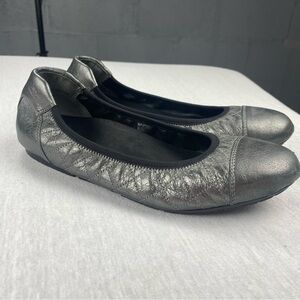 Vionic Quilted Gray Slipper Ballet Flat Womens Size 9.5